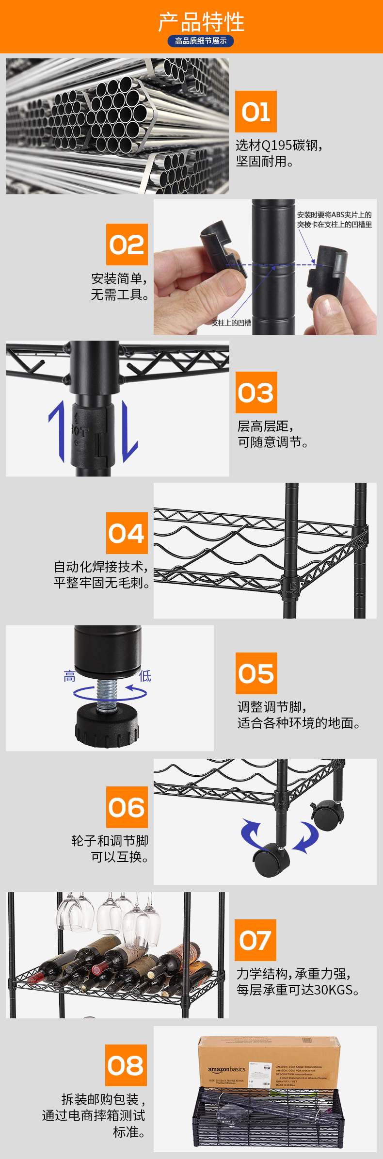 黑色酒架網(wǎng)19管